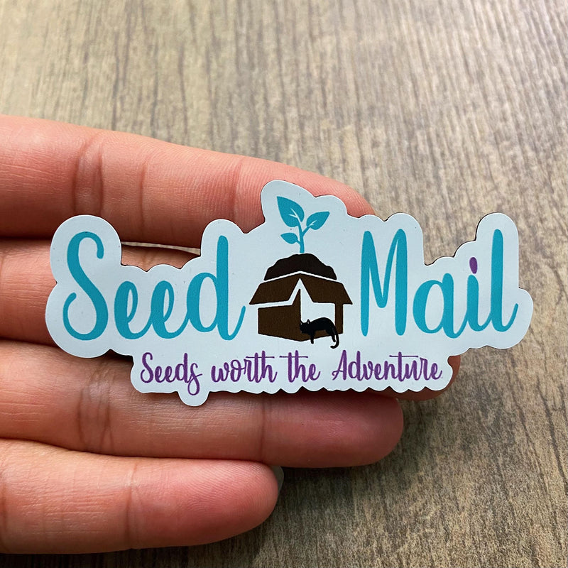 Seed Mail Logo with Pluto Magnet